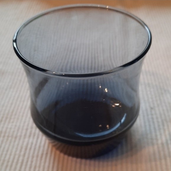 Vintage 2 Sets Libbey Apollo Duskey Navy Blue Lowball Glasses medium & small - Picture 5 of 10